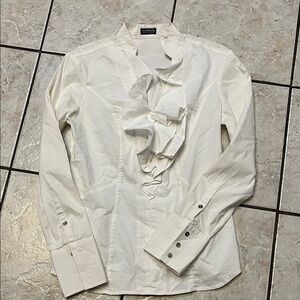 EXPRESS Essential Stretch White Blouse S